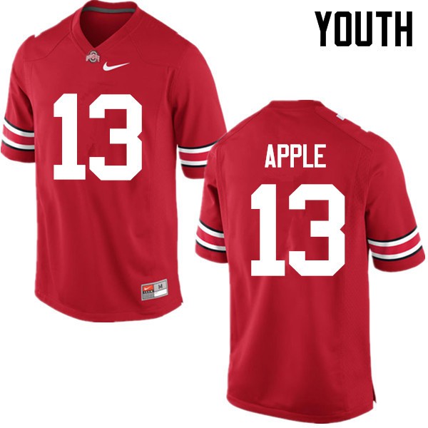 Ohio State Buckeyes #13 Eli Apple Youth Stitch Jersey Red